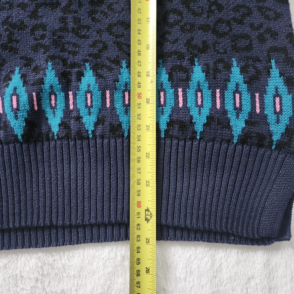 CHARTER CLUB Women's Cotton Blend Crewneck Knit Fair Isle Sweater Small Multi - Picture 7 of 9